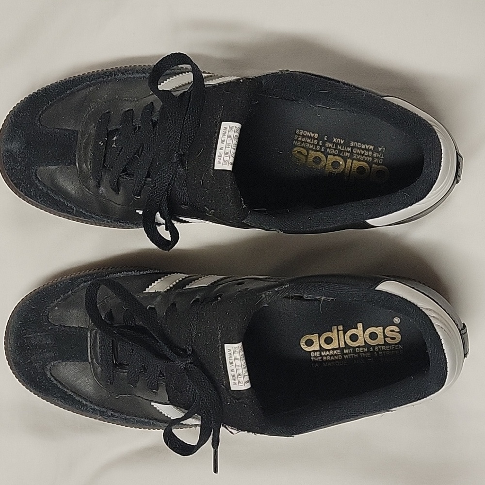 Adidas Samba Black and White 8M/9W - Picture 2 of 5